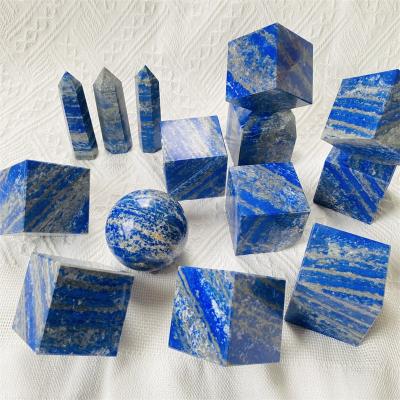 China Square position Crystal Carving Lapis Lazuli 5cm natural cube wholesale in DONGHAI for home decoration for sale