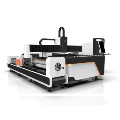 China Water Cooled Fiber Laser Cutting Machine Metal Tube Fiber Laser Cutting Machine CNC Tube Length 1000w Laser Power for sale