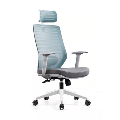 China Office Chair Adjustable Swivel Lumbar Support High Back Mesh Spinning Chair for sale