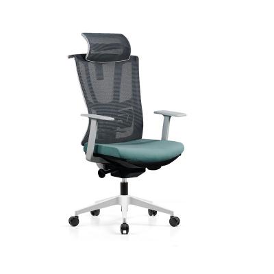 China Director Chair Swivel Office Mesh High Back Mesh Chair With Footrest for sale