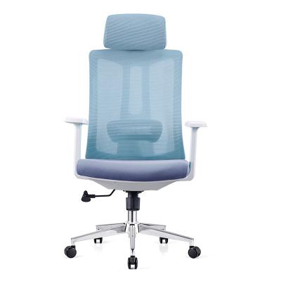 China Office Mesh High Back Office Chair Ergonomic Revolving Chair With Coat Hanger for sale