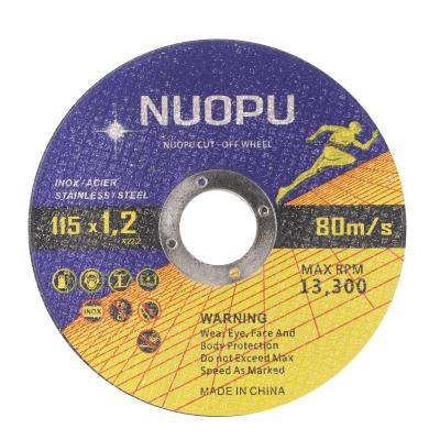 China 4.5 Inch 115mm Abrasive 2mm Thickness Cutting Disc For Metal Cutting 4