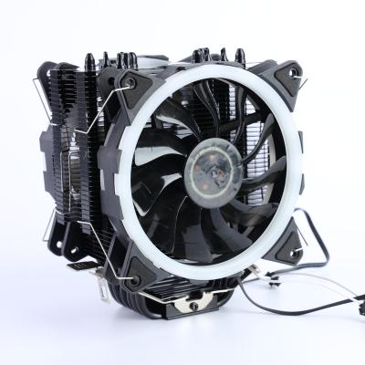 China Computer Case RGB 4pin PWM LGA775 Factory Price CPU Cooler 6 Heat Pipe for sale