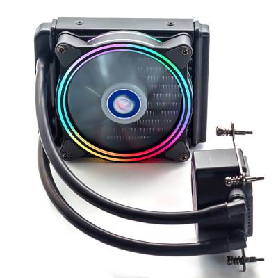 China Processor Factory Price Liquid With 12025 RGB Flow Fan 120 Water Cooling Kit for sale