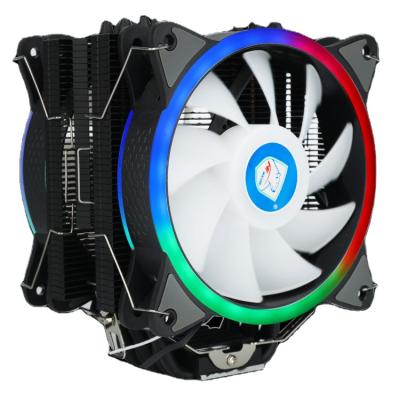 China Computer Case Computer Chassis Fan Heatsink Cooler Fan 3pin 4pin Conector 15 Lights Black Copper Power LED PC Case Connector Pin Cable for sale