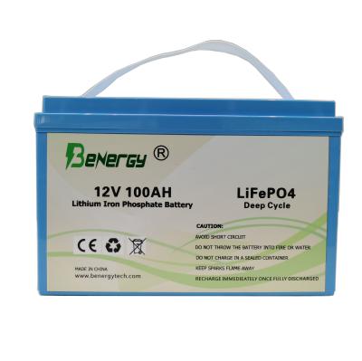 China 12V 100AH RV LiFePO4 Battery for Solar System and Electric Boats for sale