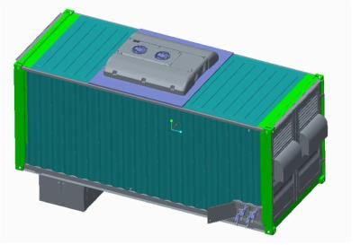 Cina Contenitori di stoccaggio delle cellule del litio della batteria della larga scala 5MWH 10MWH 1MWH in vendita