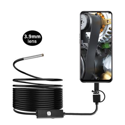 China 1-10m Inspection Borescope Camera USB IP67 Waterproof/Waterproof Portable Industry Borescope 3 in 1 HD Borescope Android Mobile Rigid Borescope for sale