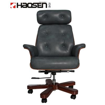 China (Height)Adjustable Leather Executive Office Visitor Chair Armchair With Backrest for sale