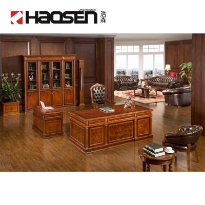 China Haosen Rafflo 0807 Luxury Executive Office Desk General Manager Table Design for sale