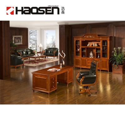 China Solid Wood Factory Supplies 0821# Stationery Executive Desk Set for sale