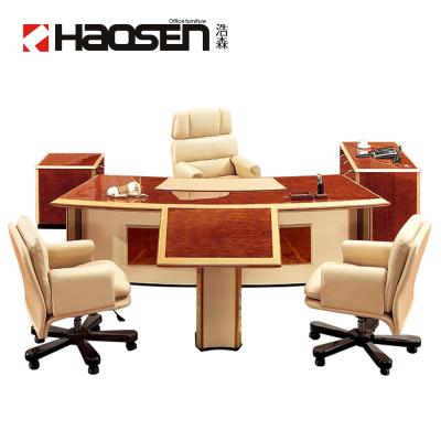 China Modern Hot Sale High Quality Luxury Veneer Office Desk 6850 Modern Wooden Table for sale