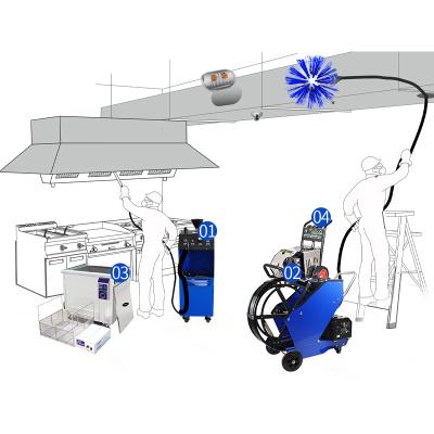 China Professional HVAC Kitchen Exhaust and Grease Air Duct Machine Cleaning Equipment for sale