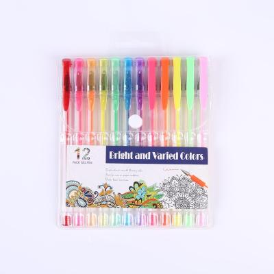 China New Arrival Well Designed 160 Different Glitter Neon Colors Gel Erasable Ink Pen With Case for sale