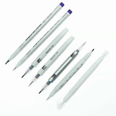 China Disposable Double Tip Marking Ink Safe Non-Toxic White Permanent With Violet Color for sale