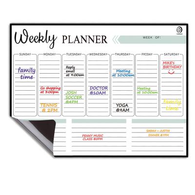 China Wholesale Flexible Weekly Planner Dry Erase Whiteboard Soft Magnetic Sheet For Metal Surface for sale