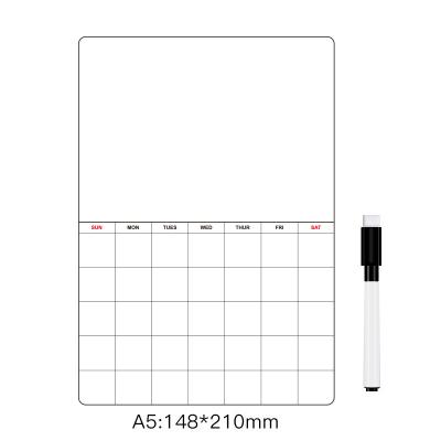 China Flexible Reusable Kids Self Adhesive Magnetic Whiteboard Sheet for School Home Fridge for sale