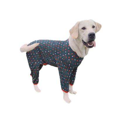 China 2022 Sustainable Innovative Products Medium And Big Dog Green Christmas Dress With Belly And Four Legs for sale