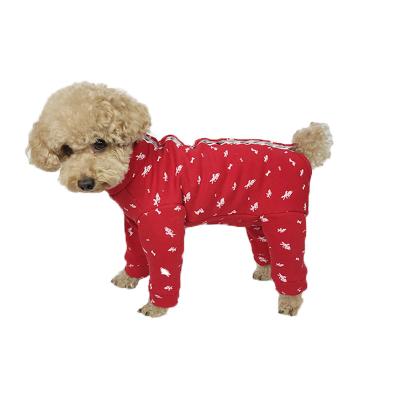 China Fleece Cartoon Dog Quadruped Dog Costume Viable Red Leg Stretch for sale