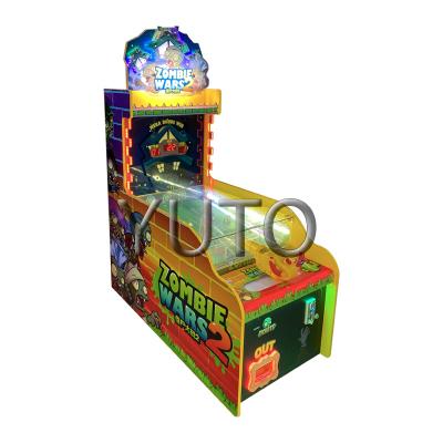 China Coin Operated Shooting Arcade Game Kids Game Metal+Wood Indoor Sports Zombie War 2 Children Ball Machines For Sale for sale