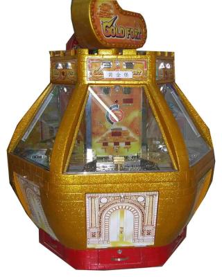 China Metal Gold Fort Coin Pusher Game Machine For Sale Coin Operated Push Redemption Game Machine for sale