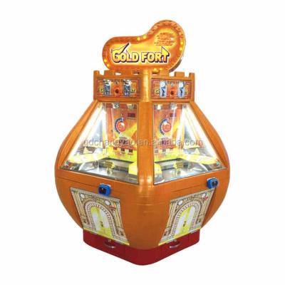 China Metal Fort Coin Pusher Golden Game Machine For Sale Coin Operated Ticket Redemption Game Machine for sale