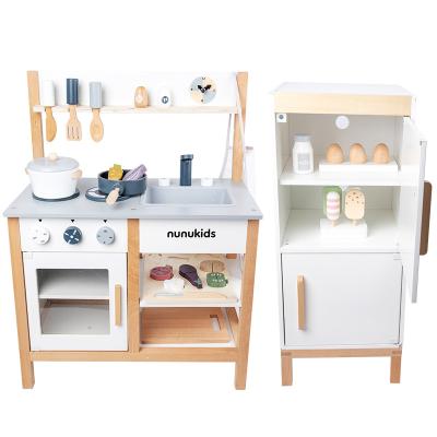 China Preschool Kids Play Set Hot Selling Children Pretend Role Play Kids Playset Wooden Kitchen Toy For Toddler for sale