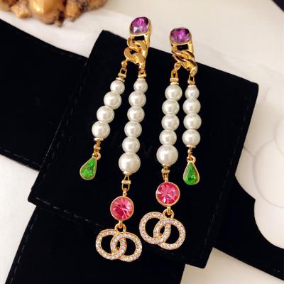 China European and American style newly listed high-end brass female designer brand channel earrings earwear manufacturers direct sales for sale