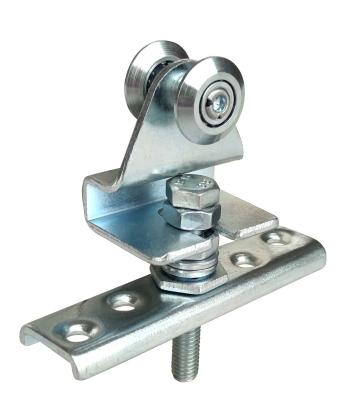 China Zinc Plated Sliding Garage Door Rollers 2 With Bent Plate For Gate Rail GL43A for sale