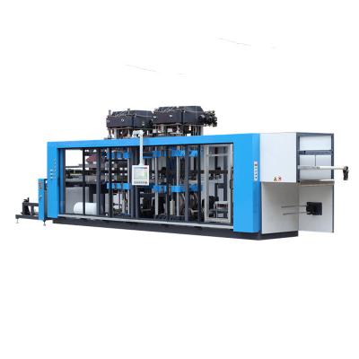 China Building Material Stores Fully Automatic Thermoforming Machine For Egg Tray Fast Food Tray PVC PET PP Blister Forming And Punching for sale