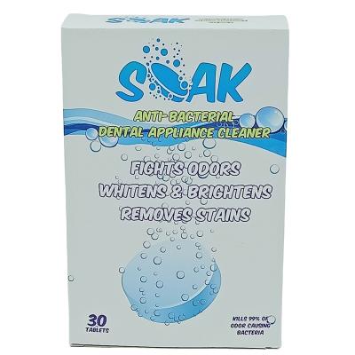 China Kills Germs & Freshen Breath Denture Wholesale Denture Sterilizer Tablets Whiten Braces Cleaning Tablets for sale