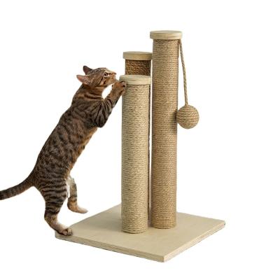 China Floor-to-Ceiling Viable Pet House Cat Tree Condo Furniture Scratch Platform Cat Climbing Frame Space Capsule Solid Wood for sale