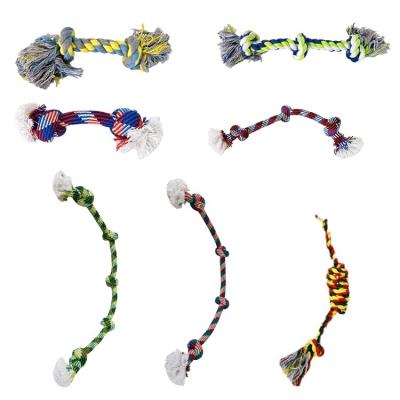 China Sustainable Durable Cotton Rope Dog Toys 10 Pack Gift Set Assortment Pet Chew Free Dog Toy 2023 for sale