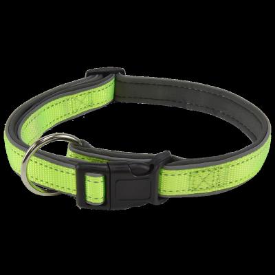 China Custom High End Adjustable Reflective Pet Direct Stocked Cat Dog Reflective Dog Collar From Guangdong Factory With Adjustable Buckle Safety N for sale