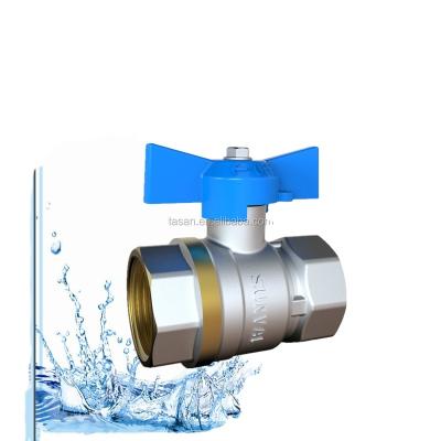 China CE S1114 30 General high quality long life handle bufferfly brass ball valve for sale