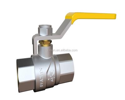 China Thread S1132 02 DN15 Female Brass Gas Ball Valve Long Life Full Long Level General High Quality Left Handle for sale