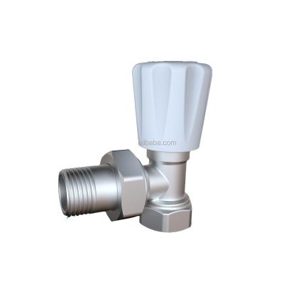 China S3205 General Angle Brass Manual Radiator Valve for sale