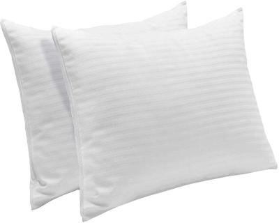 China Non-Toxic Goose Feather Goose In Low Quality Customized Design Hotel White Case Pillow Good Quality for sale