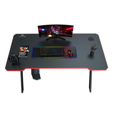 China Other AIWO Single Computer Desk Home Office For Game Factory Price Customized Logo K Shaped Table Legs Computer Desk PC for sale