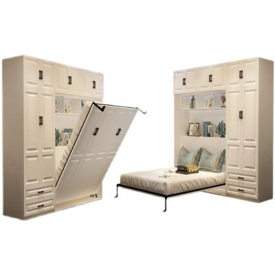 China (Size)Adjustable Custom Space Saving With Wardrobe Storage Murphy Bed Mechanism Wall Bed Vertical Folding Wall Beds for sale