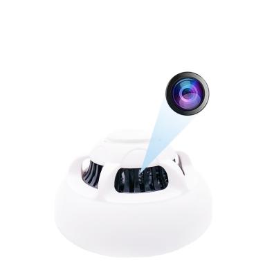 China Mini Motion Detection wifi smoke camera spy hidden smoke detector camera with 1080p night vision for sale