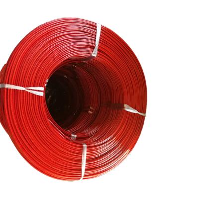 China Household 0.8-10mm TPU/PVC/PP/PA Wire Rope Plastic Coated Wire Rope Clamp Color Plastic Covered Wire Rope for sale