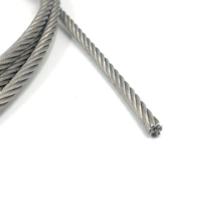 China Household wire rope 1X7,1X12,1X19, 6X7, 7X7 construction 0.8-10mm galvanized/non-galvanized wire rope for sale