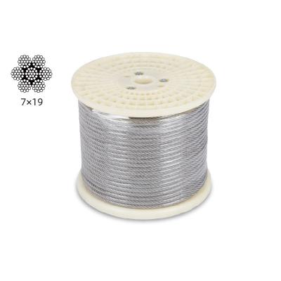 China Galvanized / Non-galvanized Wire Rope Stainless Steel Wire Rope Household 7X19 Wire Rope Sling for sale