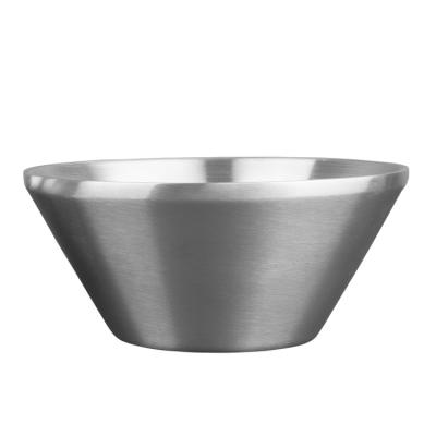 China Viable Stainless Steel Double-Layer Bowl Food Grade Adult Deepening Heat Insulation Thickened Children Anti-scalding Household Rice Bowl for sale