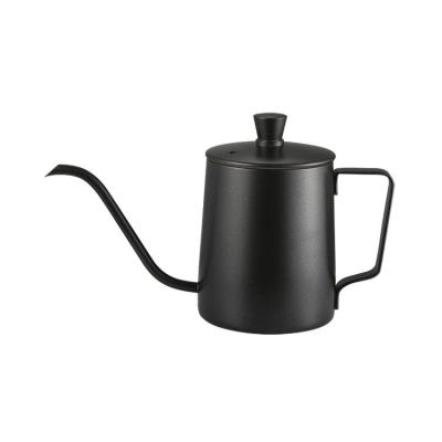 China Viable Hot Selling Products In Stock New Black 304 Stainless Steel Hand Held Ear-hanging Coffee Pot Puncher With Lid Ear-hanging Pot Wholesale for sale