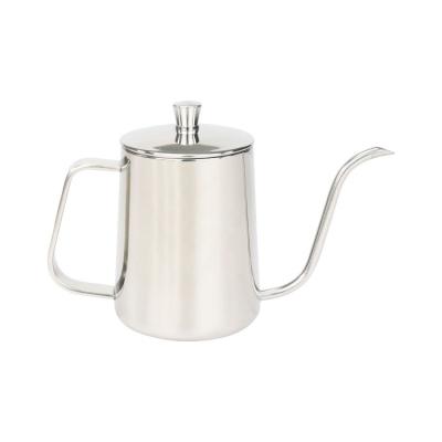 China Viable Pour-over Coffee Ear Pot Filter Cup Mouth Hanging Narrow Coffee Appliances Stainless Steel Household Covered Long Mouth Kettle for sale