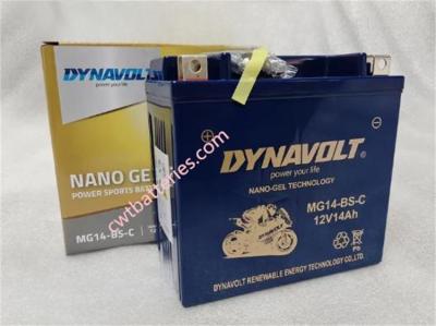 Cina DYNAVOLT MG14-BS-C Batteria 12V 14Ah Nuova batteria originale blu per moto in vendita