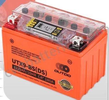 Cina OUTDO UTX9-BS(DS) Batteria DS-iGEL 12V 9Ah 10HR *CA:180A Nuova parte originale della moto in vendita
