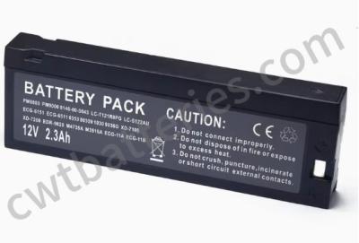 China OEM 12V 2.3Ah Baterías médicas para Mindray PM9000 PM8000 Espacio 90309 90369 1030 1050 en venta